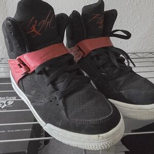 Jordan Black and Red Women's Sneakers